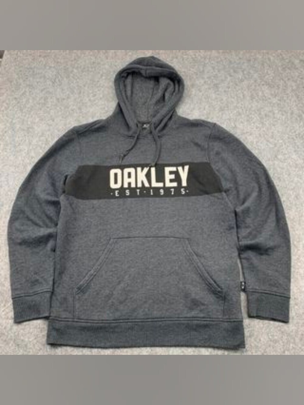 Oakley Men's Gray Pullover Hoodie with Logo